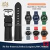 Liquid Silicone Rubber Watch Bands Strap 22mm 24mm Men Women Wrist Watchband for Panerai/Seiko/Longines/IWC Watch Strap