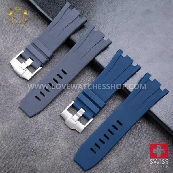 Wholesale 30mm FKM Rubber Watch Strap Luxury Watch Band for Audemars Piguet Royal Oak 44mm Dial Replacement Strap 26400