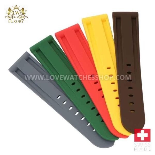 Sport Silicone TPU Watch Straps 20mm 22mm 24mm 26mm Premium Quality Rubber Watch Bands for Panera Mechanical Watch