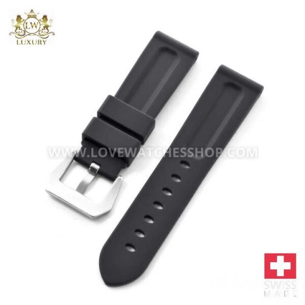 Silicone Watch Strap Rubber Watch Band for Panerai High Quality Rubber Wholesale Panerai Waterproof 22mm 24mm 26mm Oem 100 Pcs