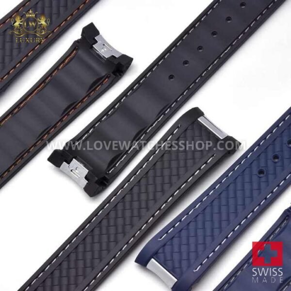 20mm Rubber Watch Strap for Omega Seamaster 300 At150 De Ville Watch Accessories Bracelet Watch Band