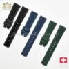 For Breitling Replace Fluoro Rubber Watch Strap 20mm 22mm Black Bird Yellow Wolf Super Ocean Aviation Timing Silicone Watch Band