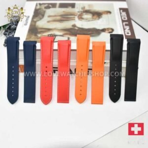 Soft TPU Silicone Watch Rubber Strap for Omega 300 Seamaster Speedmaster 600 Ocean Universe 20/22mm Replacement Watch Bands