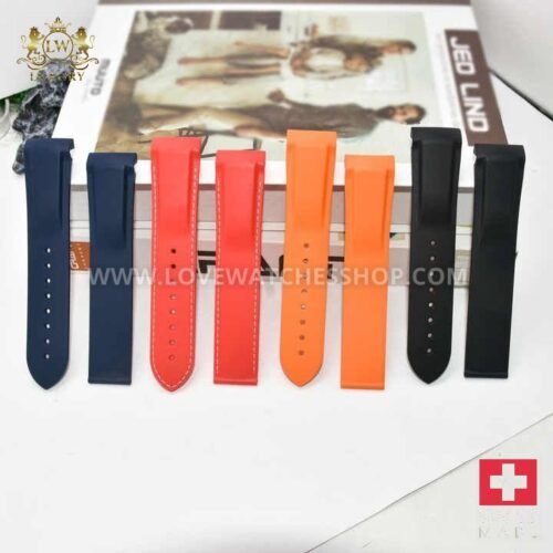 Soft TPU Silicone Watch Rubber Strap for Omega 300 Seamaster Speedmaster 600 Ocean Universe 20/22mm Replacement Watch Bands