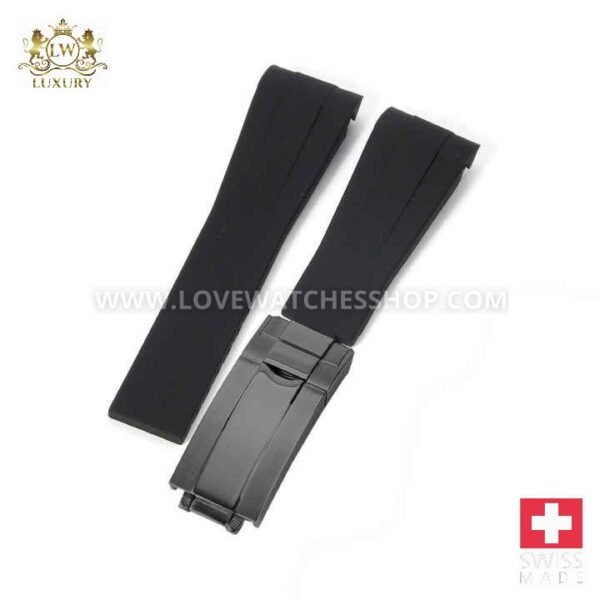 20mm Rubber Silicone Watch Band for Rolex Strap Daytona Submariner DEEPSEA GMT SEAMARSTER OYSTERFLEX Bracelet Adjustable Size
