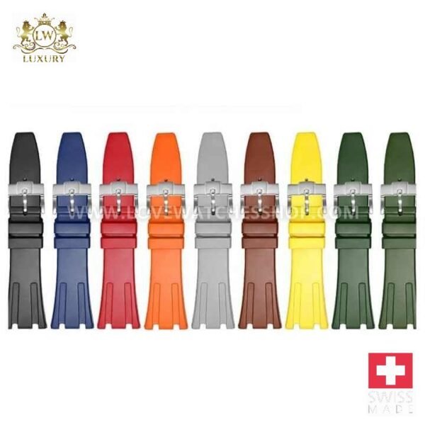 Sport Soft 27mm Pure Color Rubber Silicone Watch Band for Audemars Piguet Royal Oak Offshore Strap