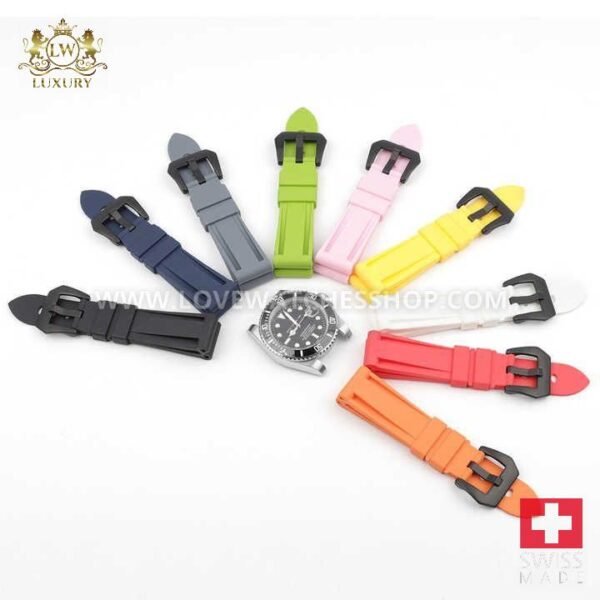 20/22/24mm New Arrival Silicone Watch Straps Waterproof Anti-sweat TPU Rubber Watch Bands for Panerai Watches