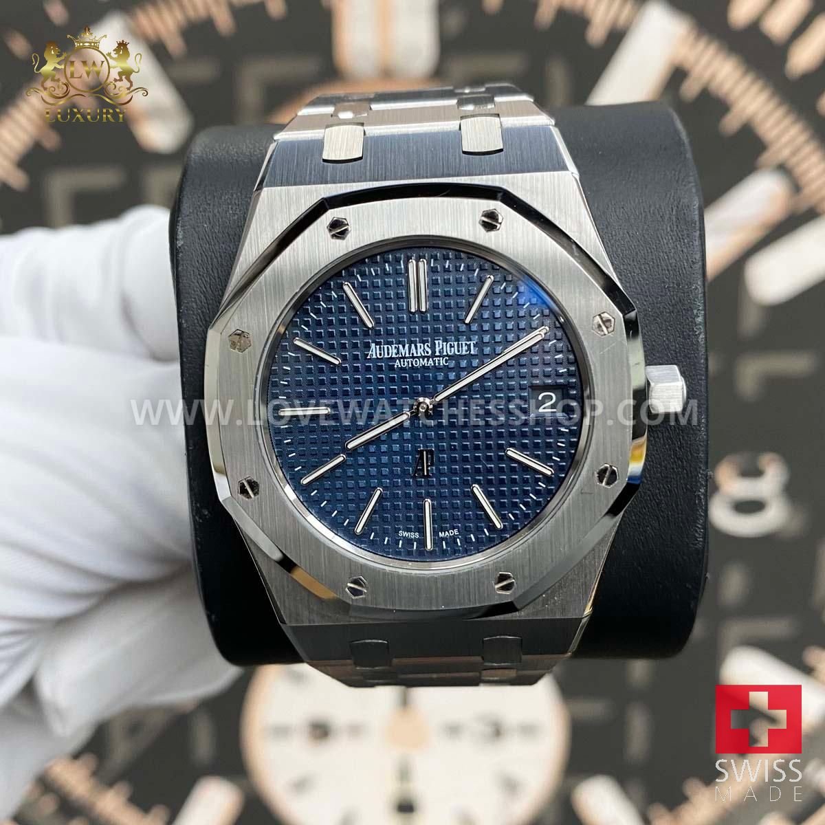 Audemars Piguet Royal Oak "Jumbo" Extra-Thin 39mm 15202ST Blue Dial Pre-Owned