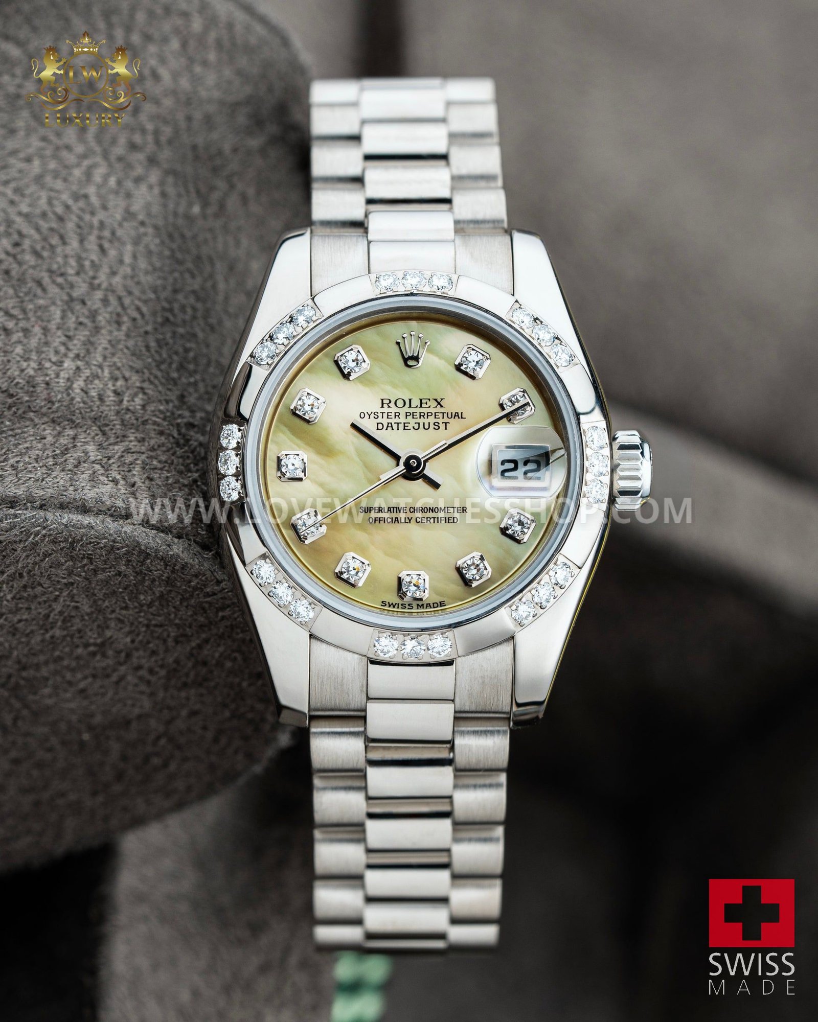 Rolex Lady-Datejust 26mm Yellow Mother of Pearl - Ref. 179369
