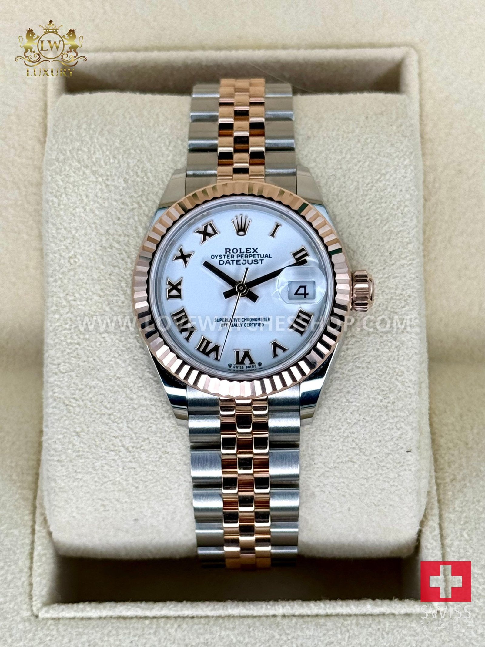 Rolex Lady-Datejust 28mm 279171 Jubilee White Dial