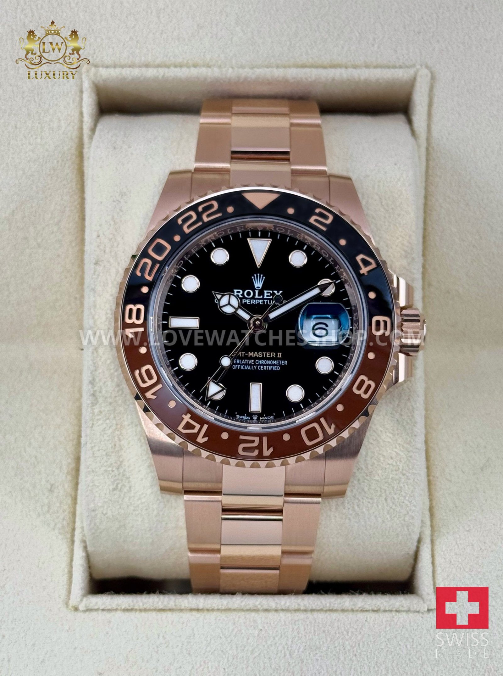 Rolex GMT-Master II "Rootbeer" 40mm 126715CHNR Rose Steel
