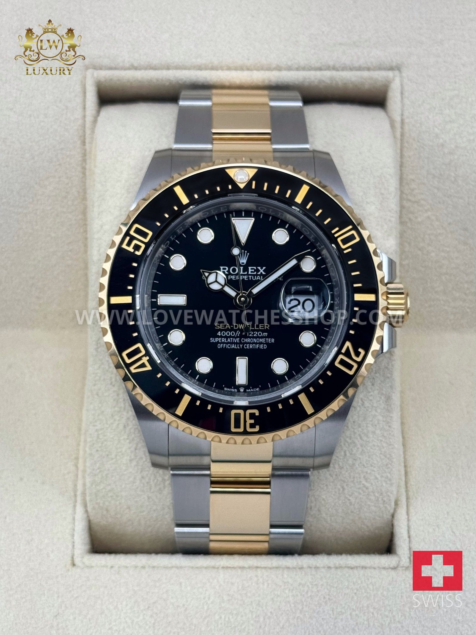 Rolex Sea-Dweller 43mm 126603 Two-Tone Black Dial