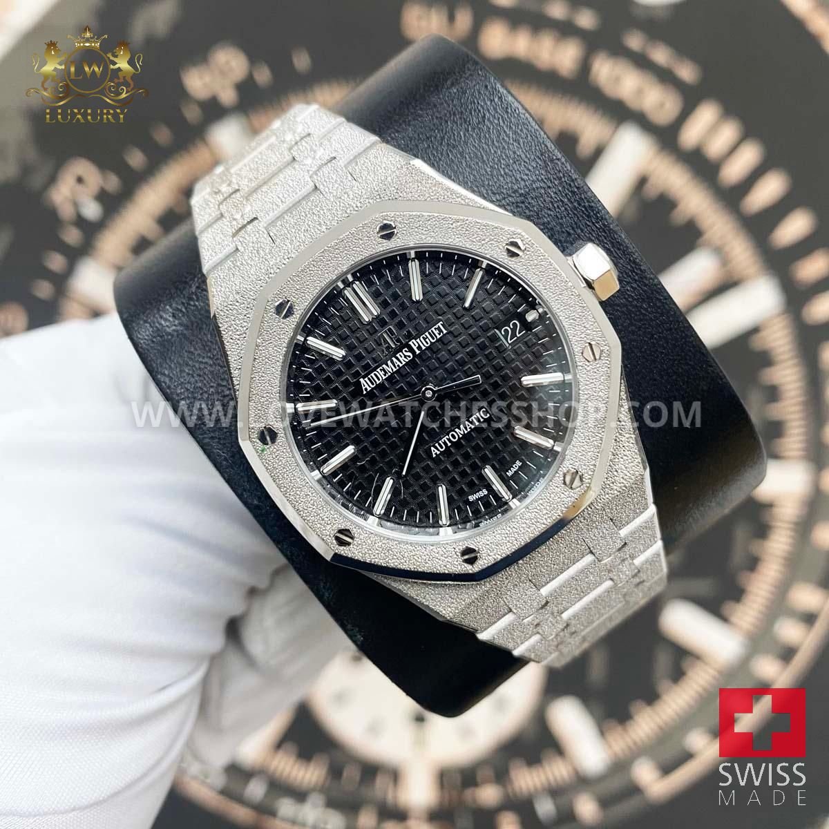 Audemars Piguet Royal Oak Frosted 37mm 15454BC Black Dial Pre-Owned