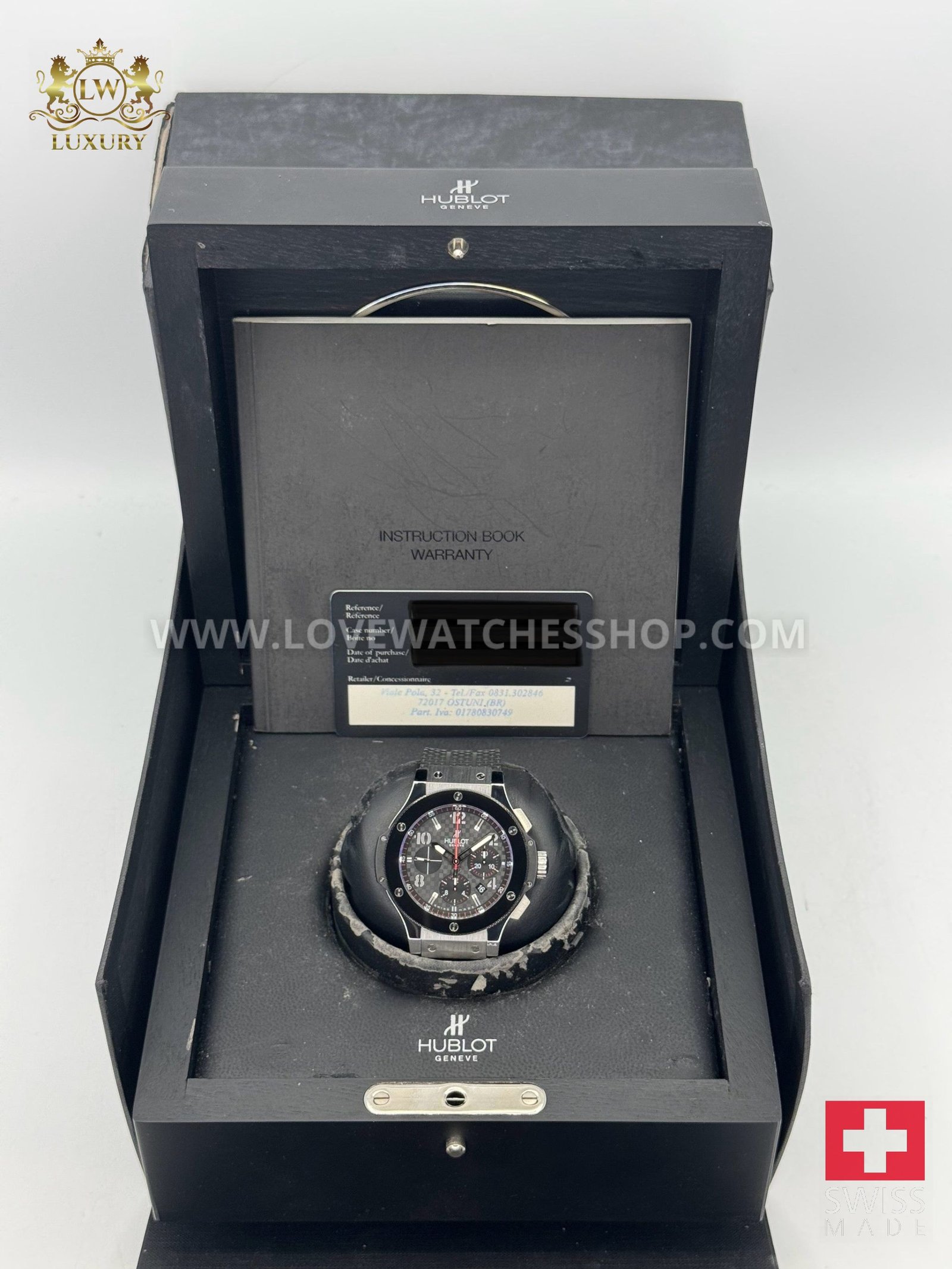 Big Bang Chronograph Steele Ceramic 44mm Stainless Steel Black Dial