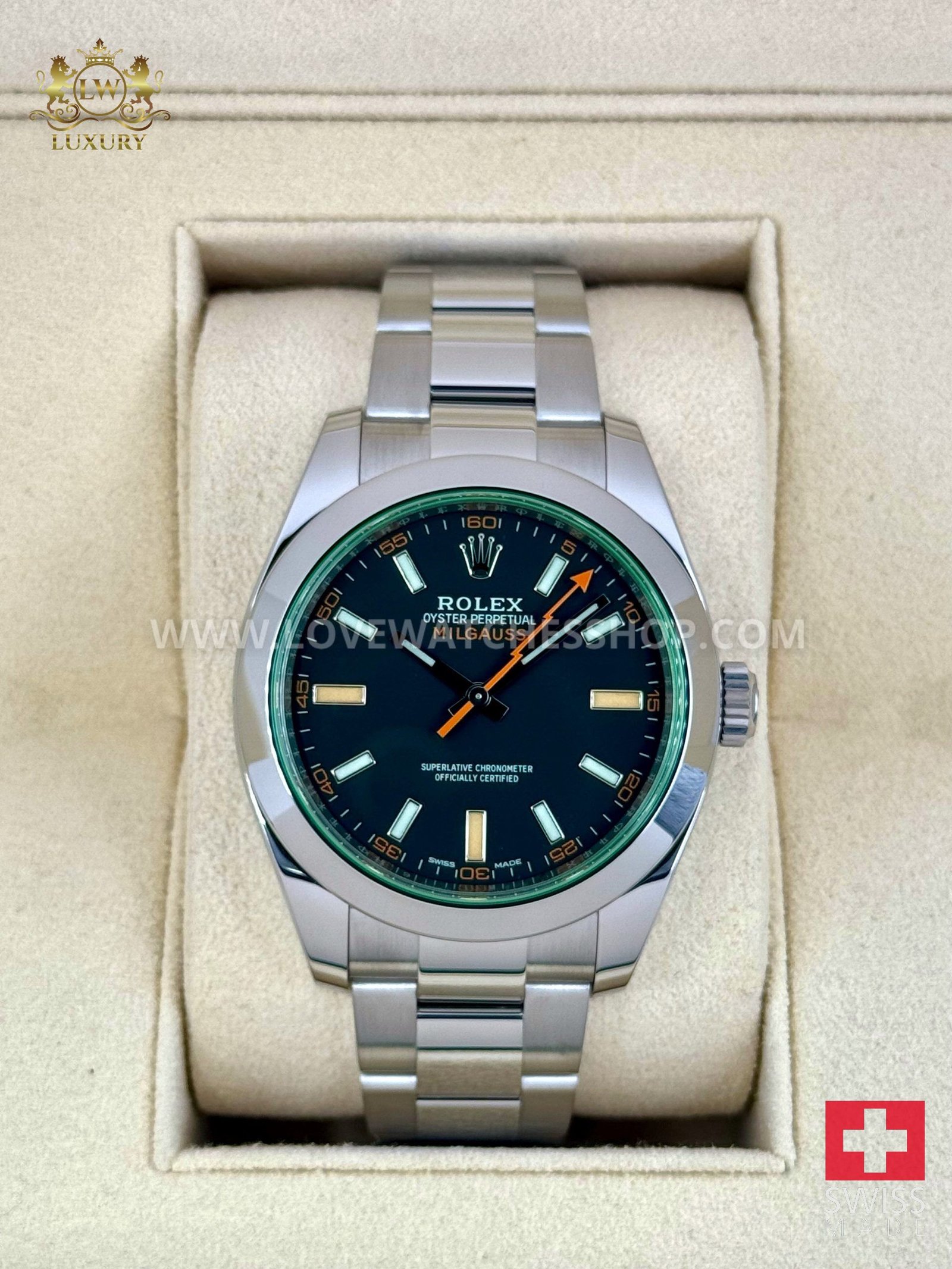 Rolex Milgauss 40mm 116400GV Stainless Steel Black Dial