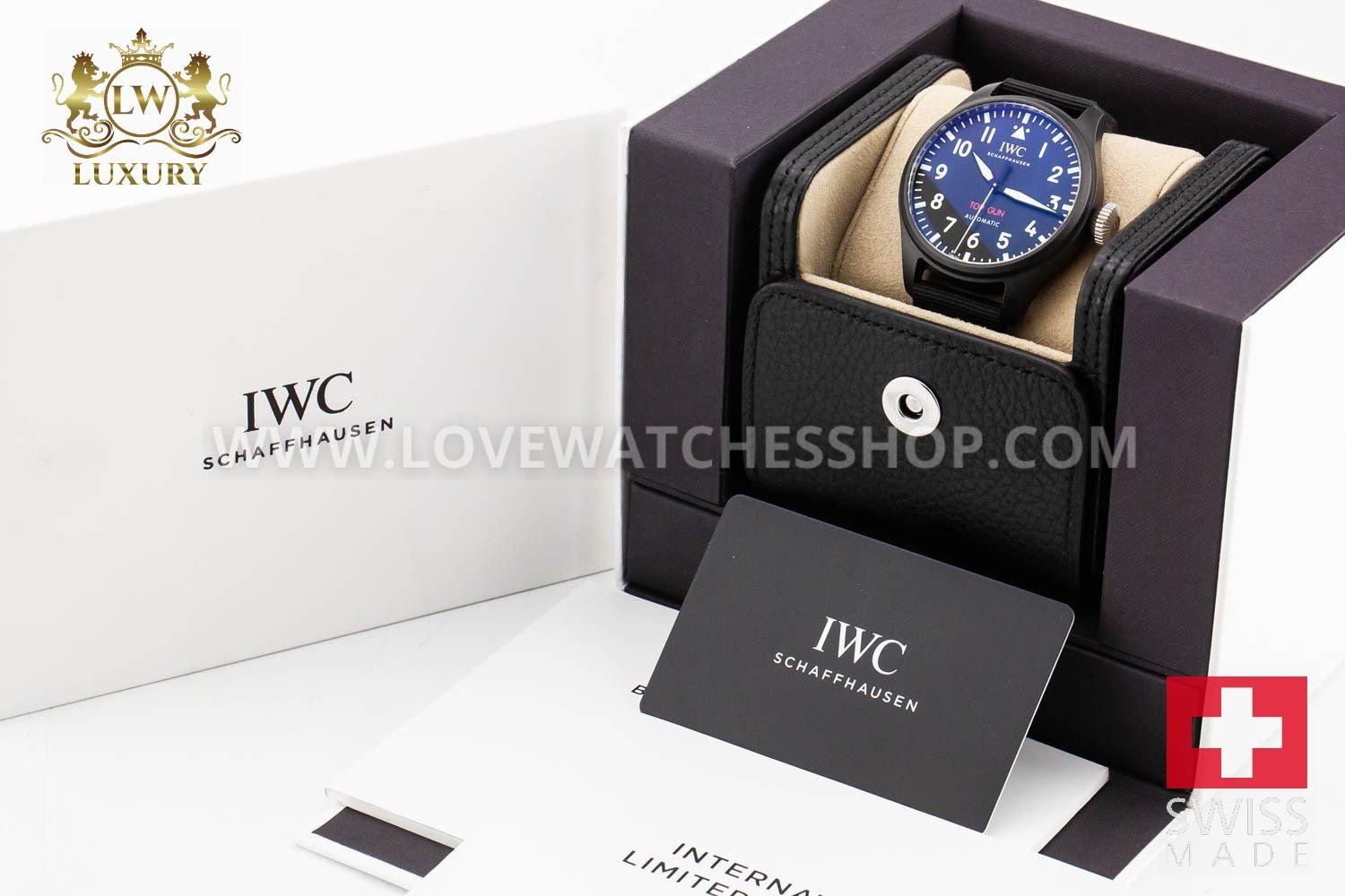 IWC Big Pilot 43 Top Gun black and blue dial 43.8mm IW329801