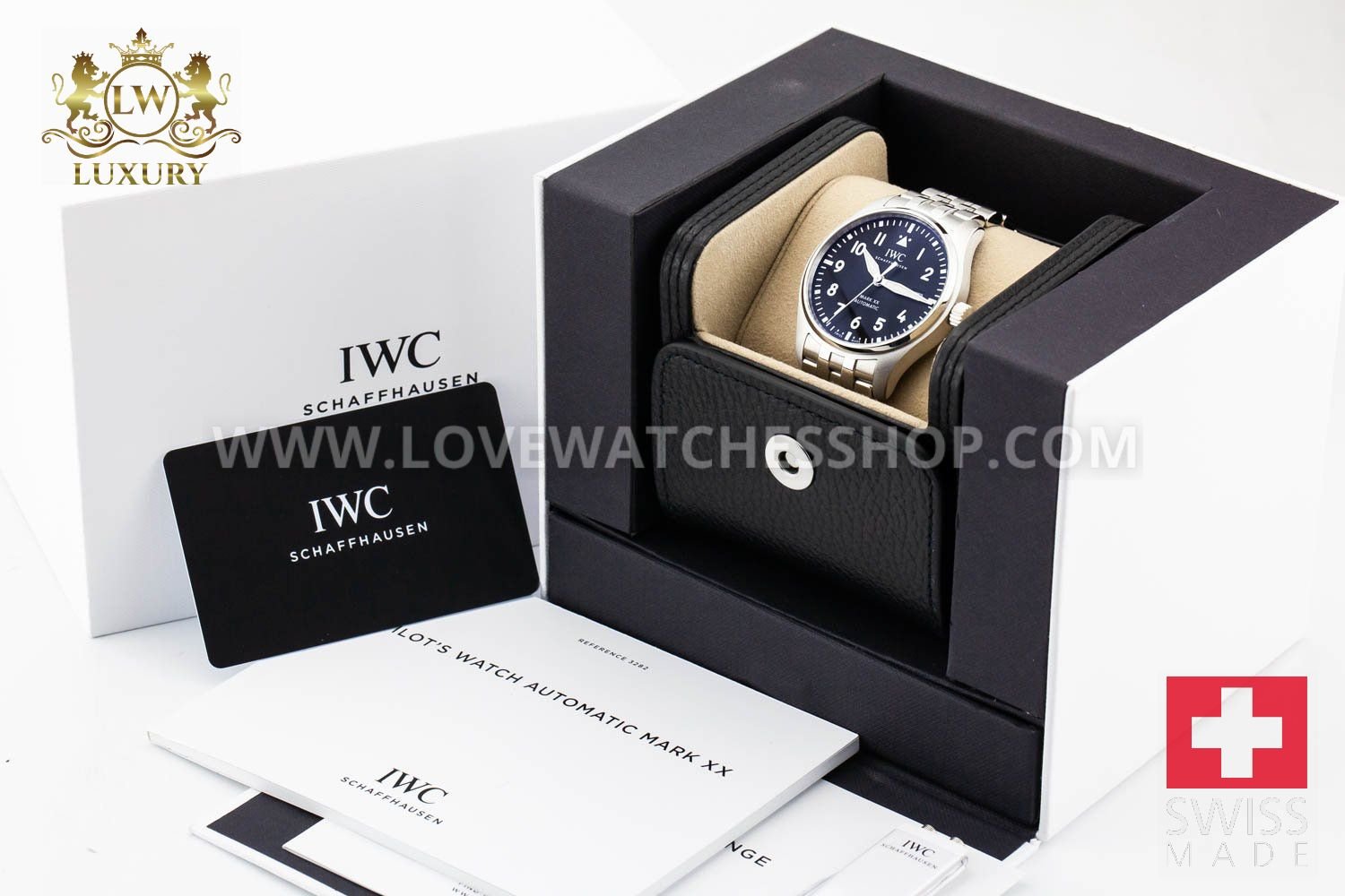 IWC Pilot's Watch Mark XX 40mm Black Dial Bracelet IW328202
