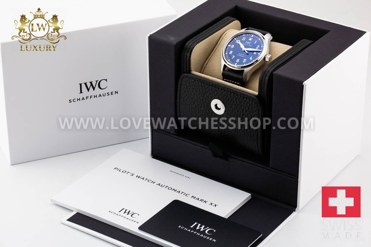 IWC Pilot's Watch Mark XX 40mm Blue Leather IW328203