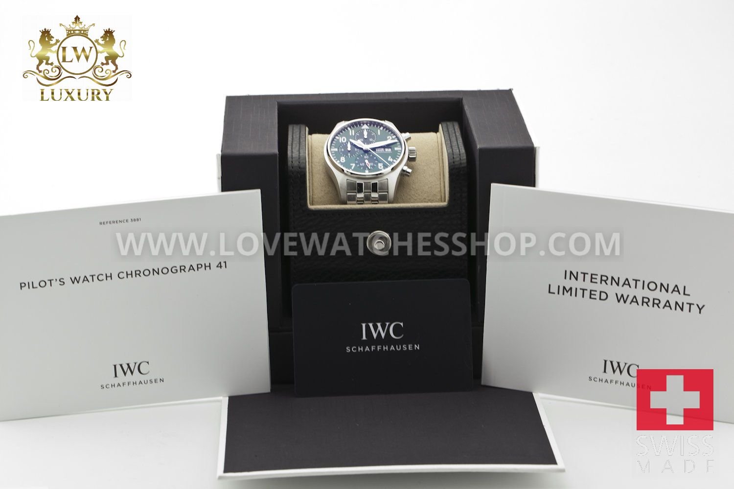 IWC Pilot Chronograph 41mm Green Dial IW388104
