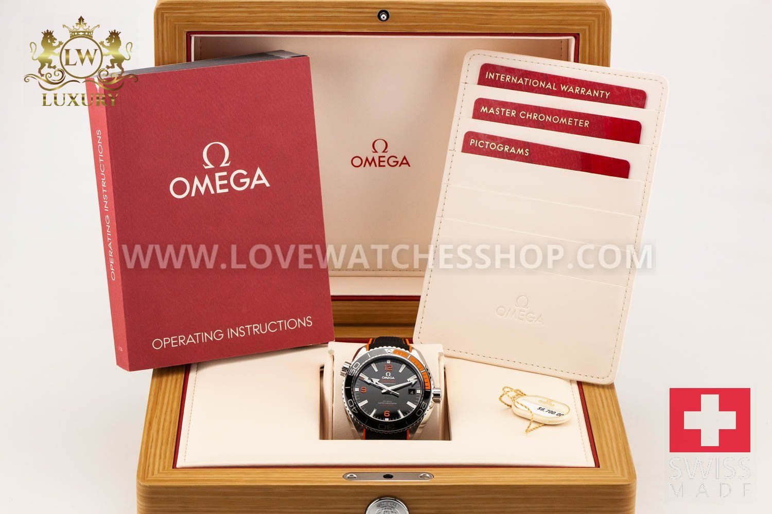 Omega Planet Ocean 8900 Black Orange Rubber 215.32.44.21.01.001