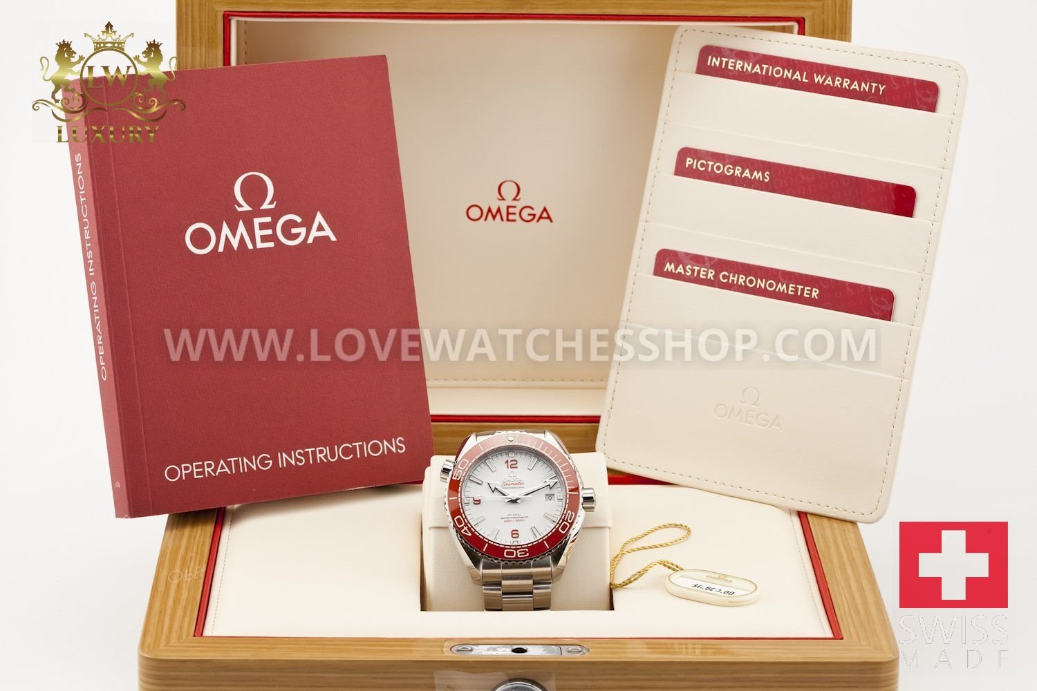 Omega Planet Ocean 600M 43.5mm White / Orange 215.30.44.21.04.001
