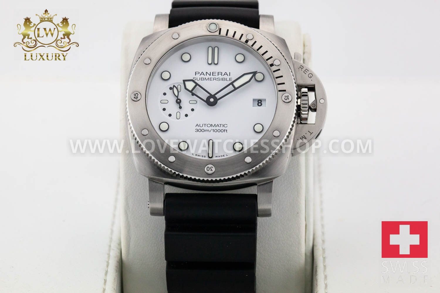Panerai Submersible Bianco black and white dial 42mm PAM01223