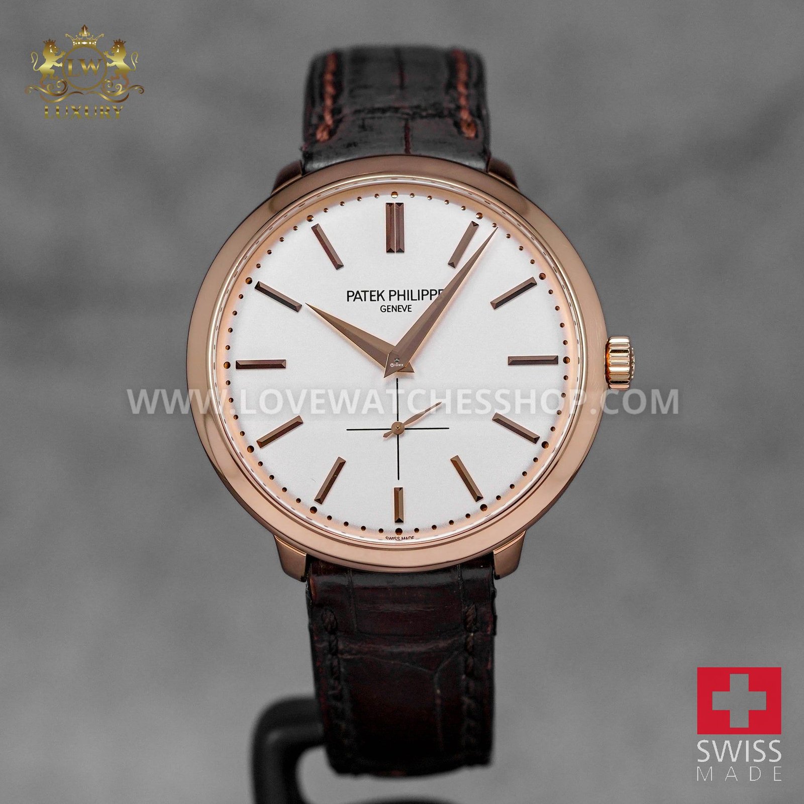 CALATRAVA 5123R Stainless Steel white DIAL