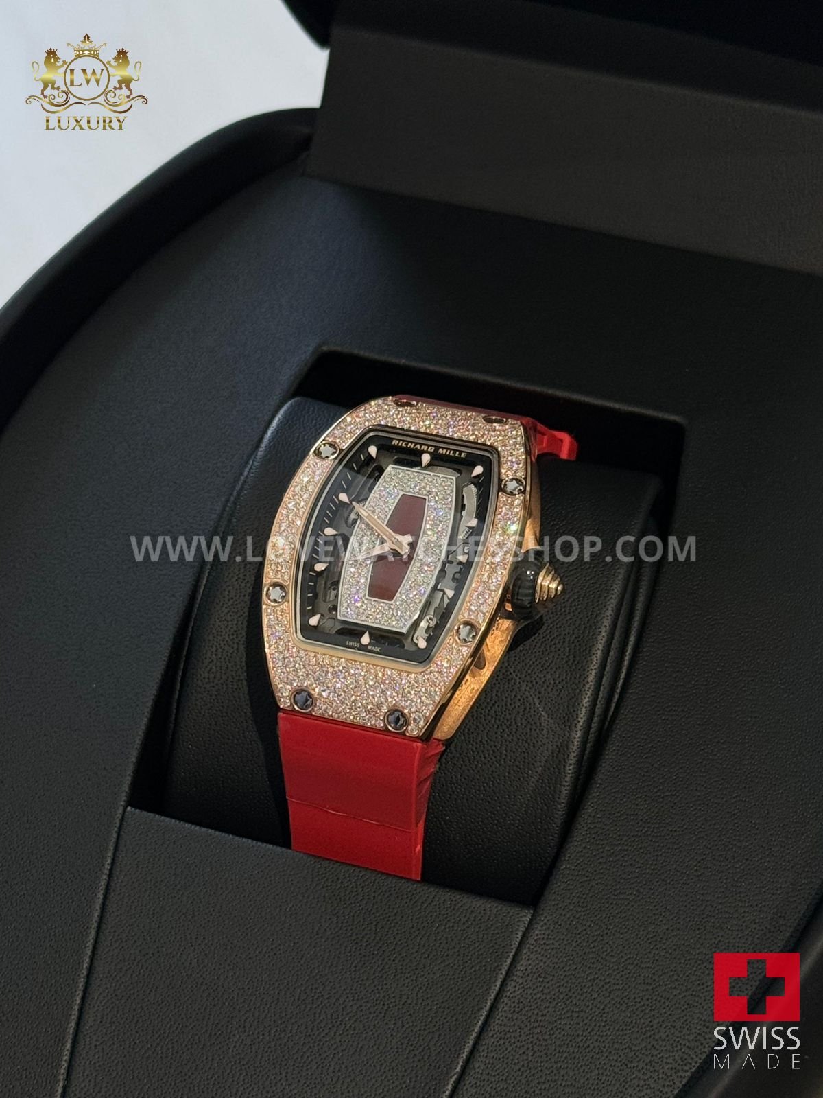RM 07-01 Stainless Steel RED JASPER DIAL