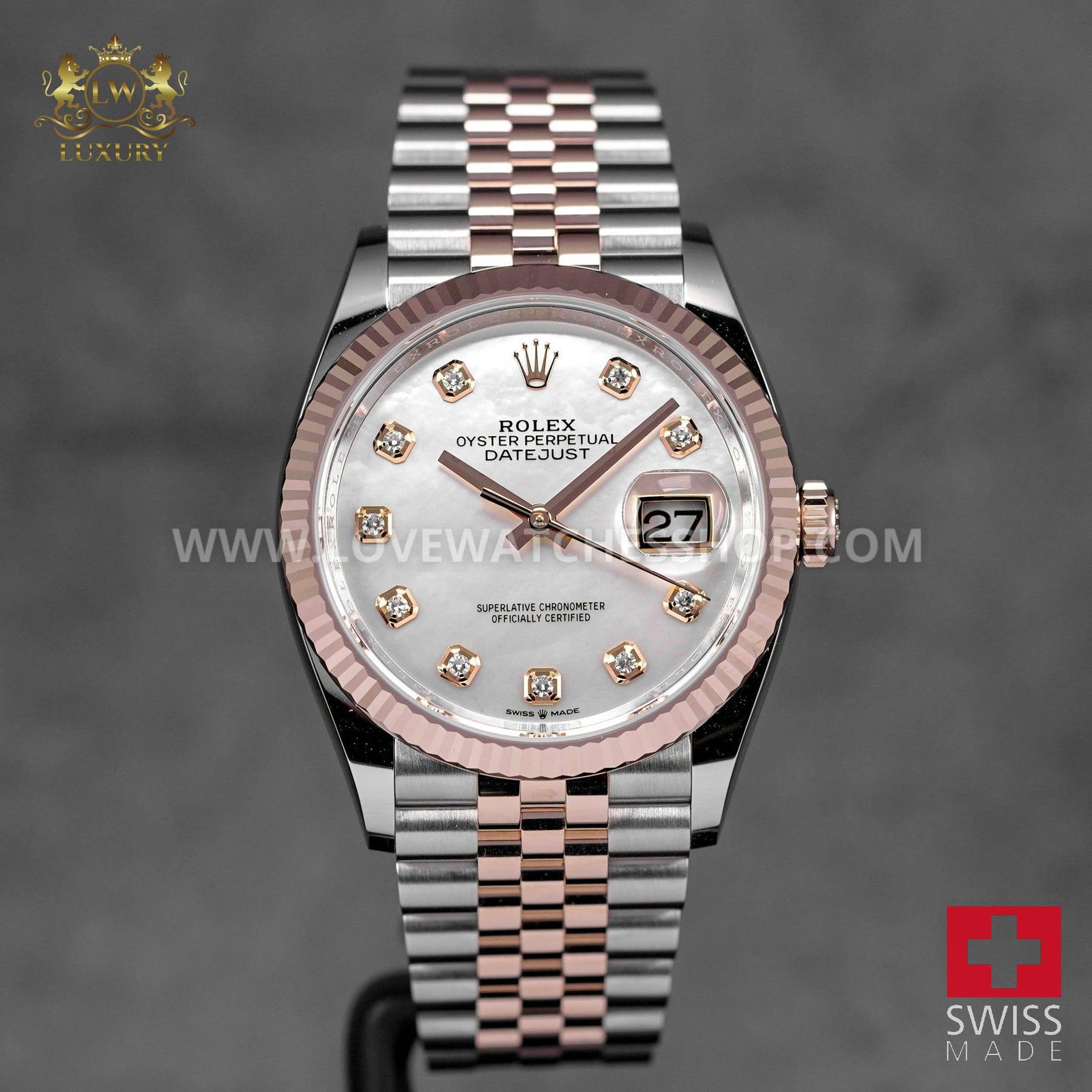 DATEJUST 36MM TWOTONE Stainless Steel MOP DIAL