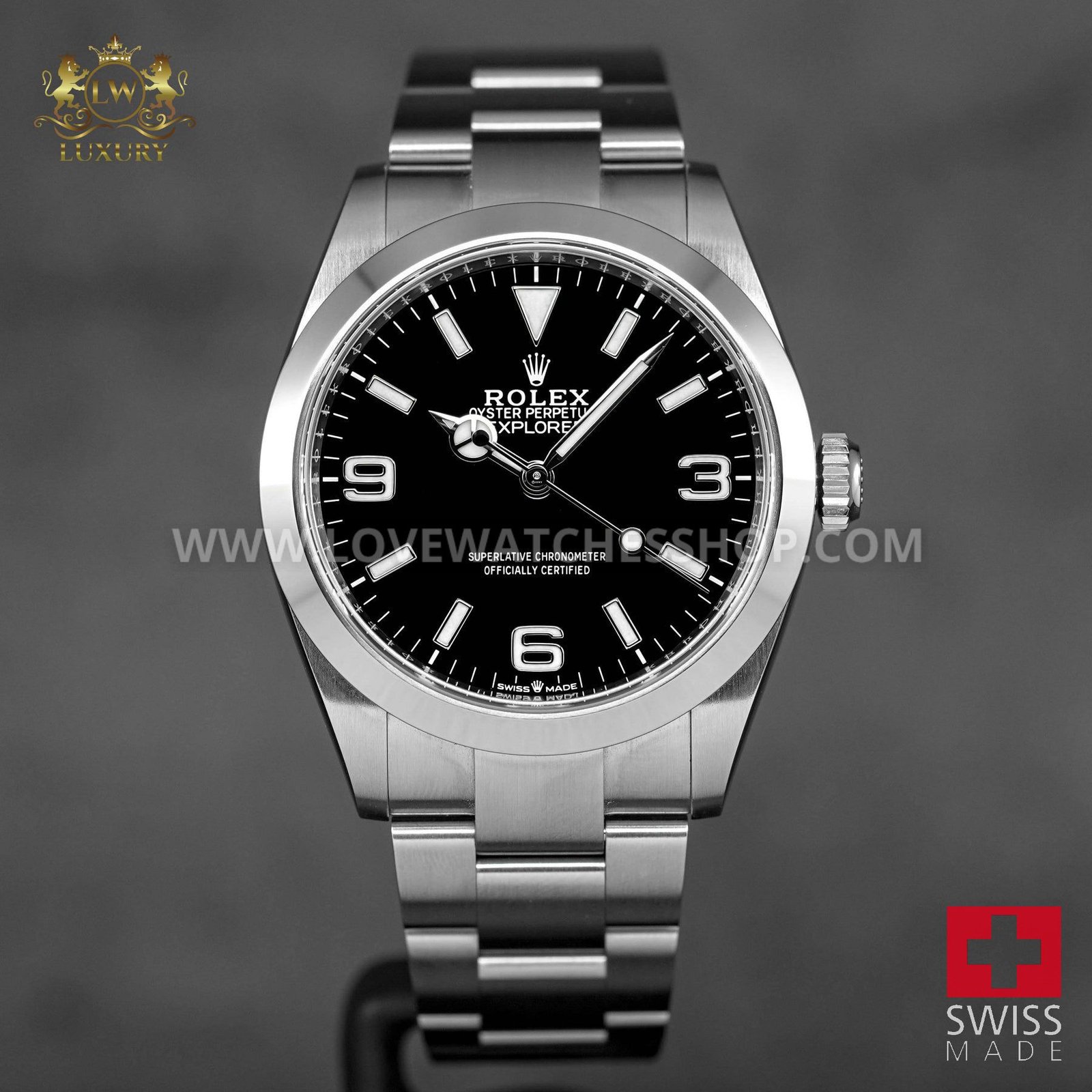 EXPLORER-I 40MM silver and BLACK DIAL