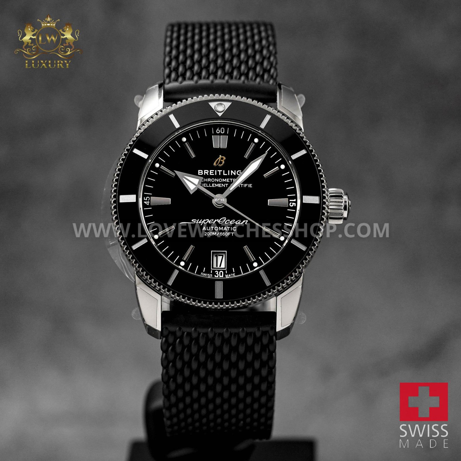 SUPEROCEAN HERITAGE B20 42MM strap BLACK DIAL