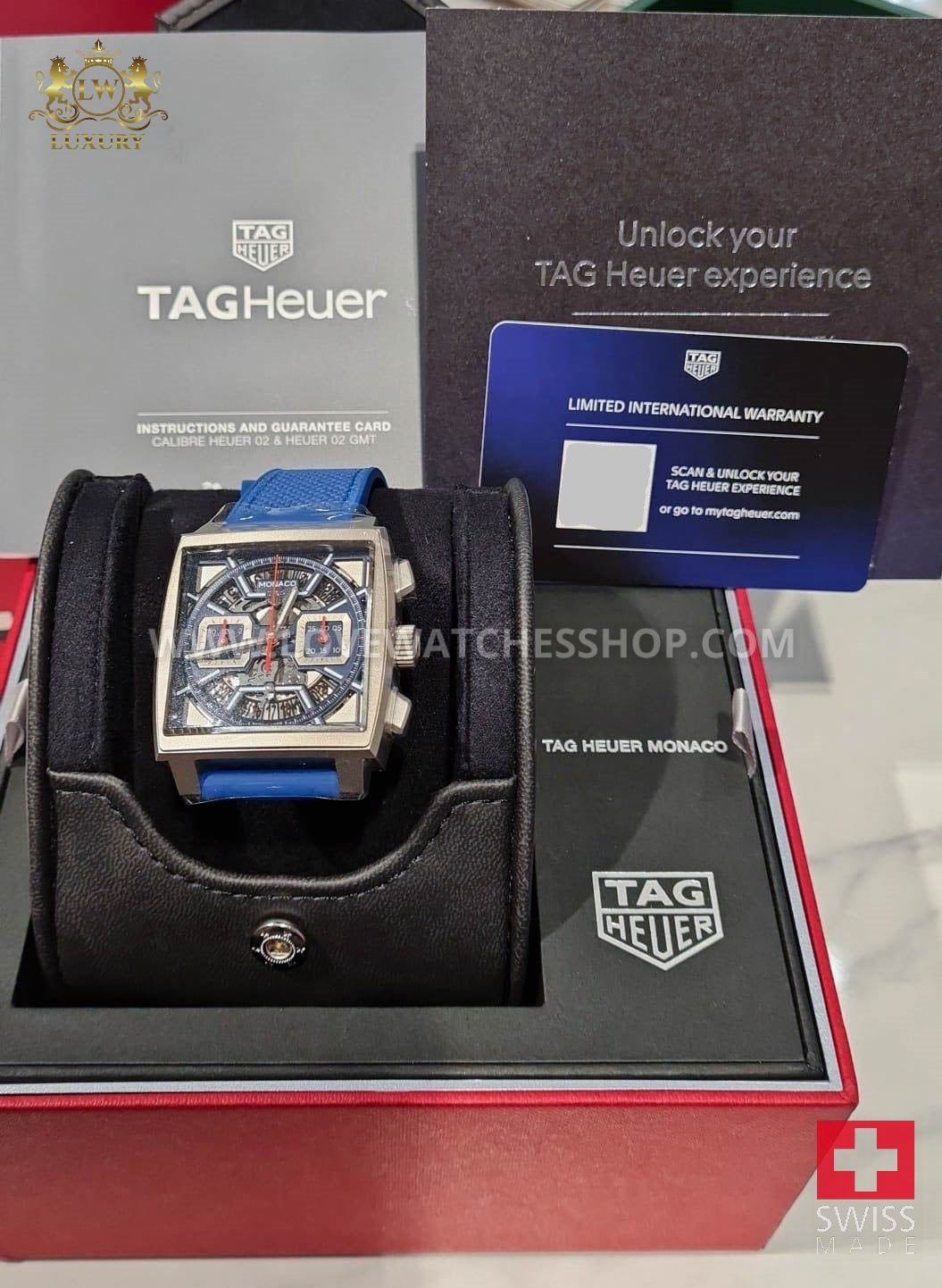 MONACO CHRONOGRAPH TITANIUM BLUE 39MM