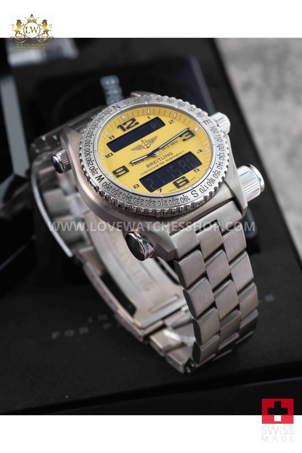 Breitling Emergency E7632110/I500/138E Titanium Quartz 43mm Men's Watch