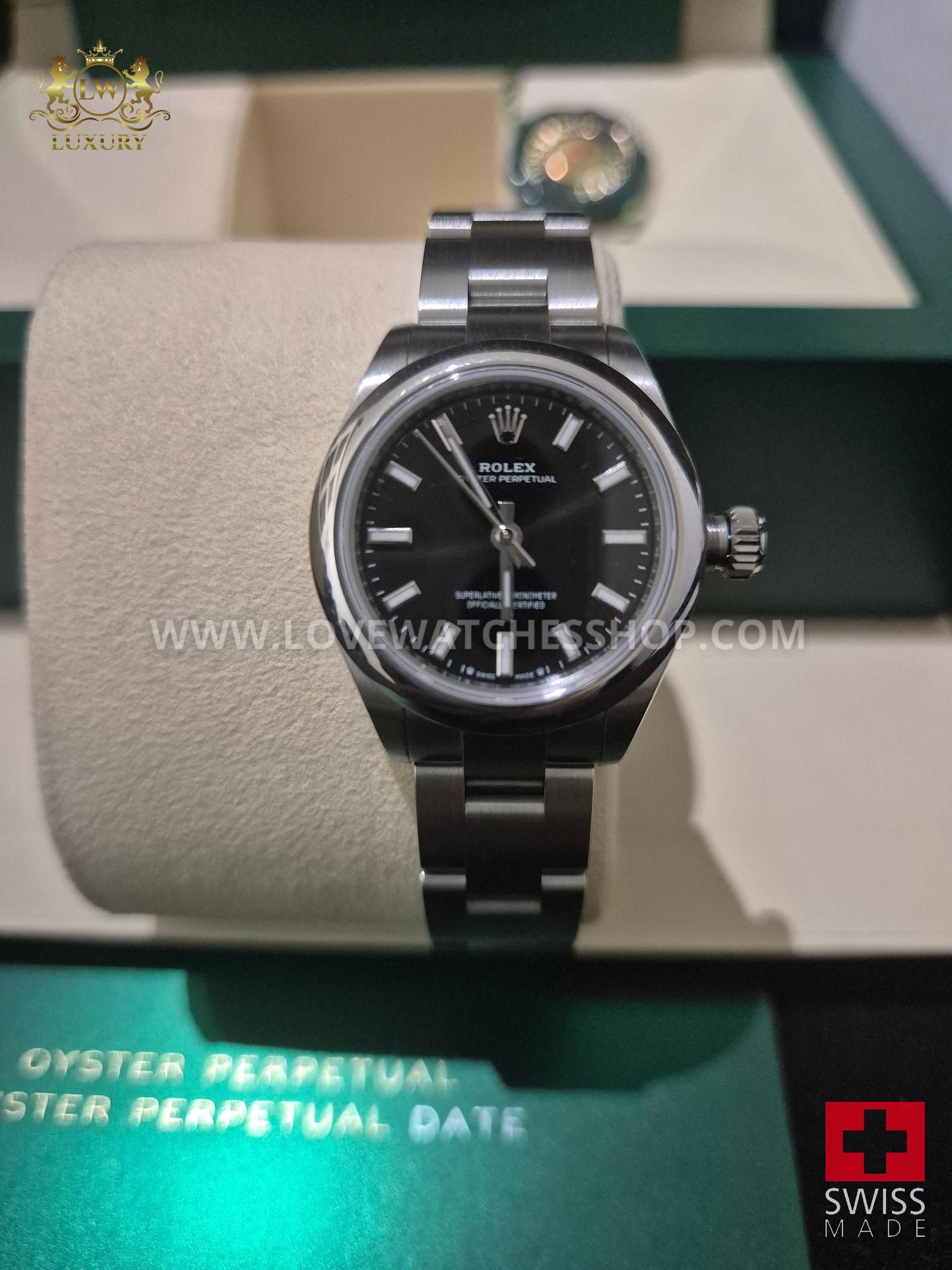 Rolex Oyster Perpetual 28 Full set unworn with papers and box.