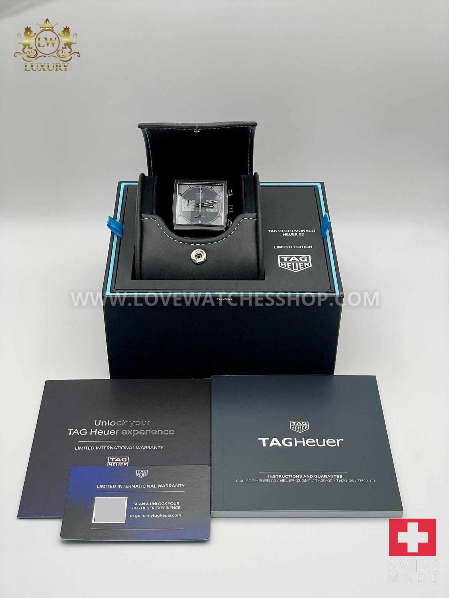 TAG Heuer Monaco 2025 NEW Monaco Chronograph Night Driver 600 39mm DLC Titanium CBL2181