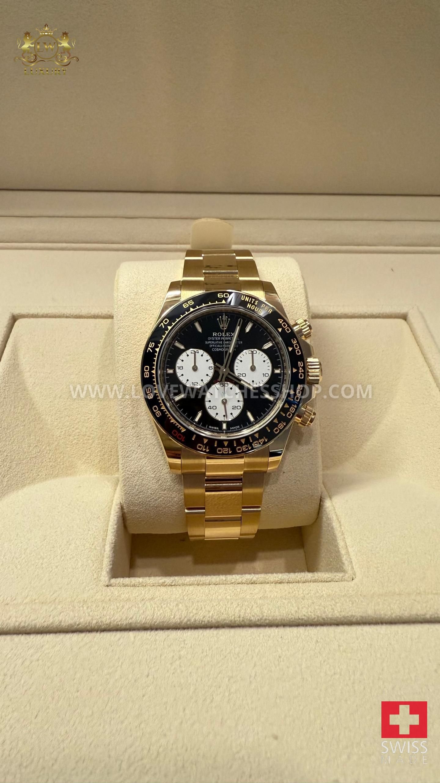 Rolex Daytona 44mm Yellow Steel "Le Mans"New 2025 open case back 125528LN