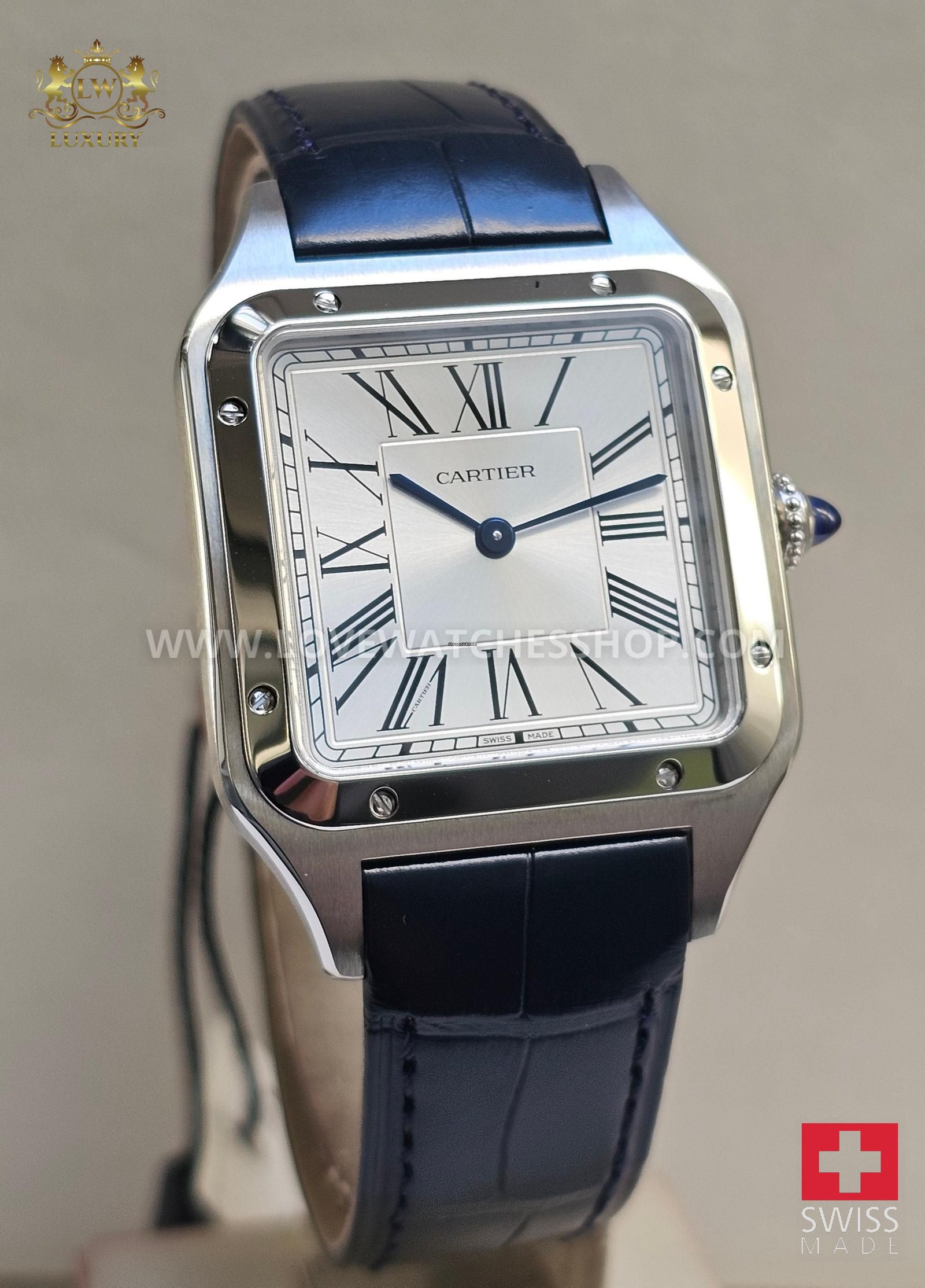 Cartier Santos Dumont Steel Medium - Silver Dial - WSSA0022 - Box & Papers 2025 New - Quartz