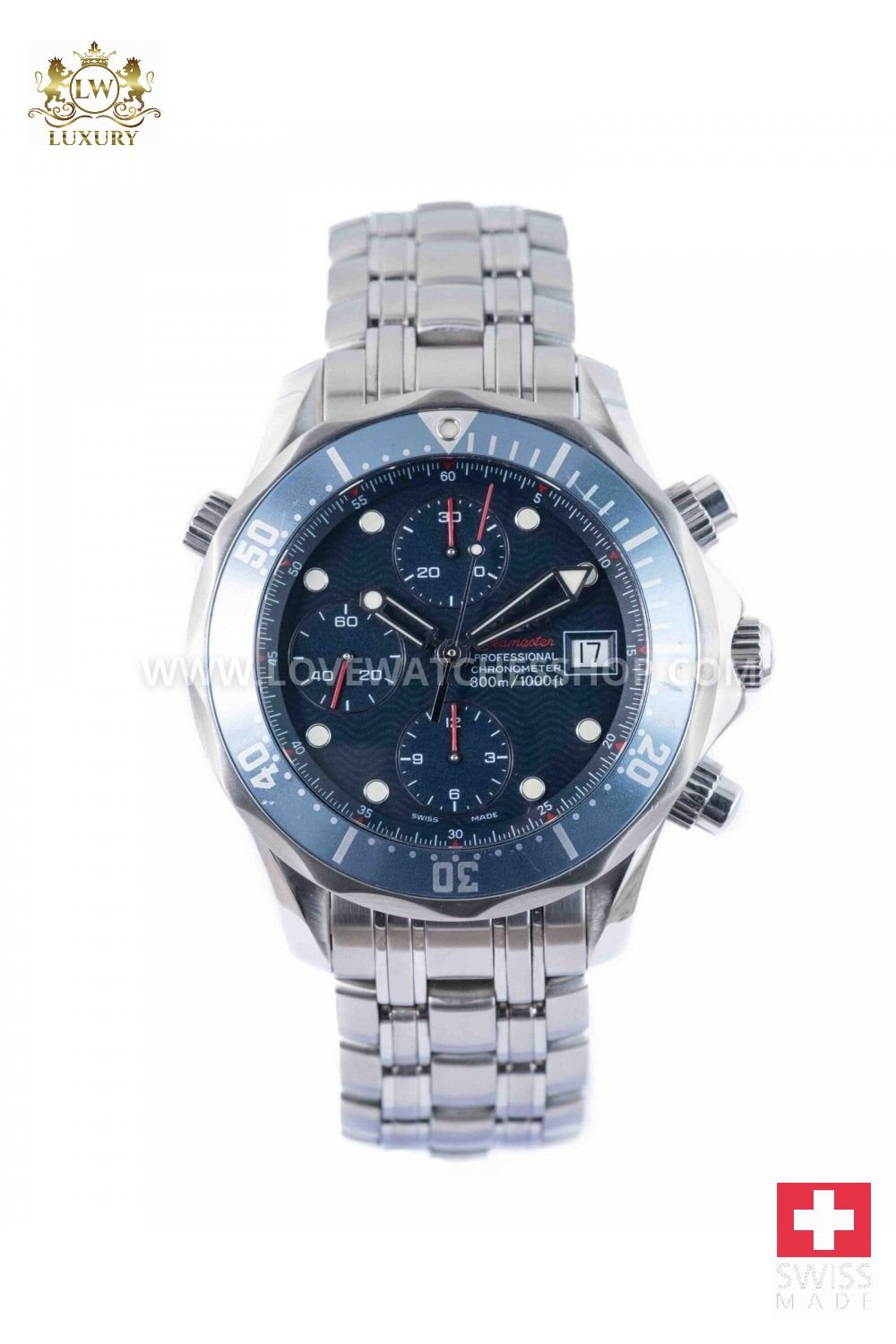 titanium Omega 300M Automatic Watch 2298.80 Seamaster Mens chronograp 41mm
