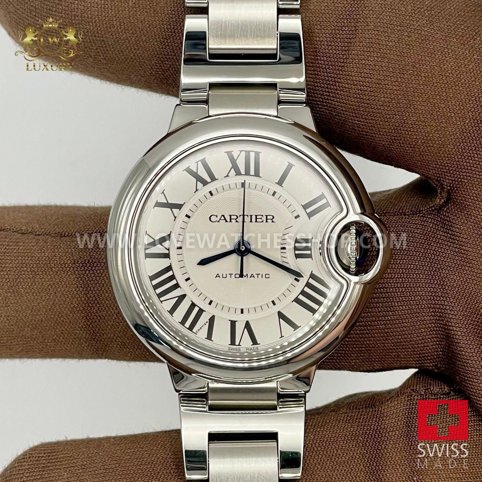 Cartier NEW 2025 33mm Steel Ballon Bleu Automatic WSBB0044