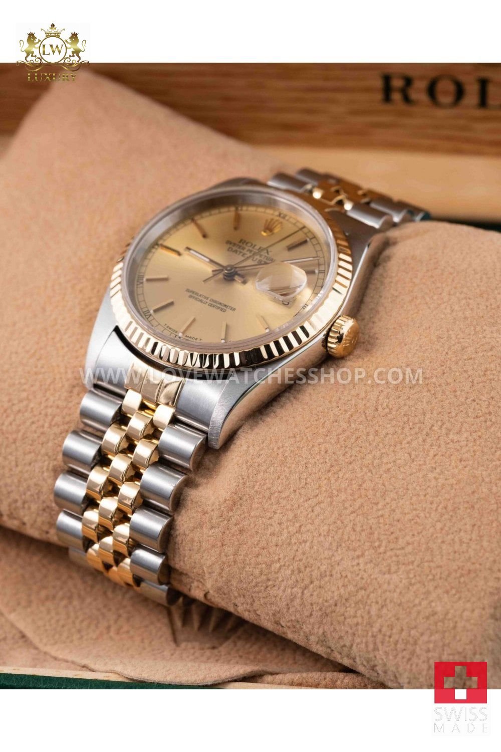 Men's Rolex Datejust 16013 Champagne Jubilee Dial