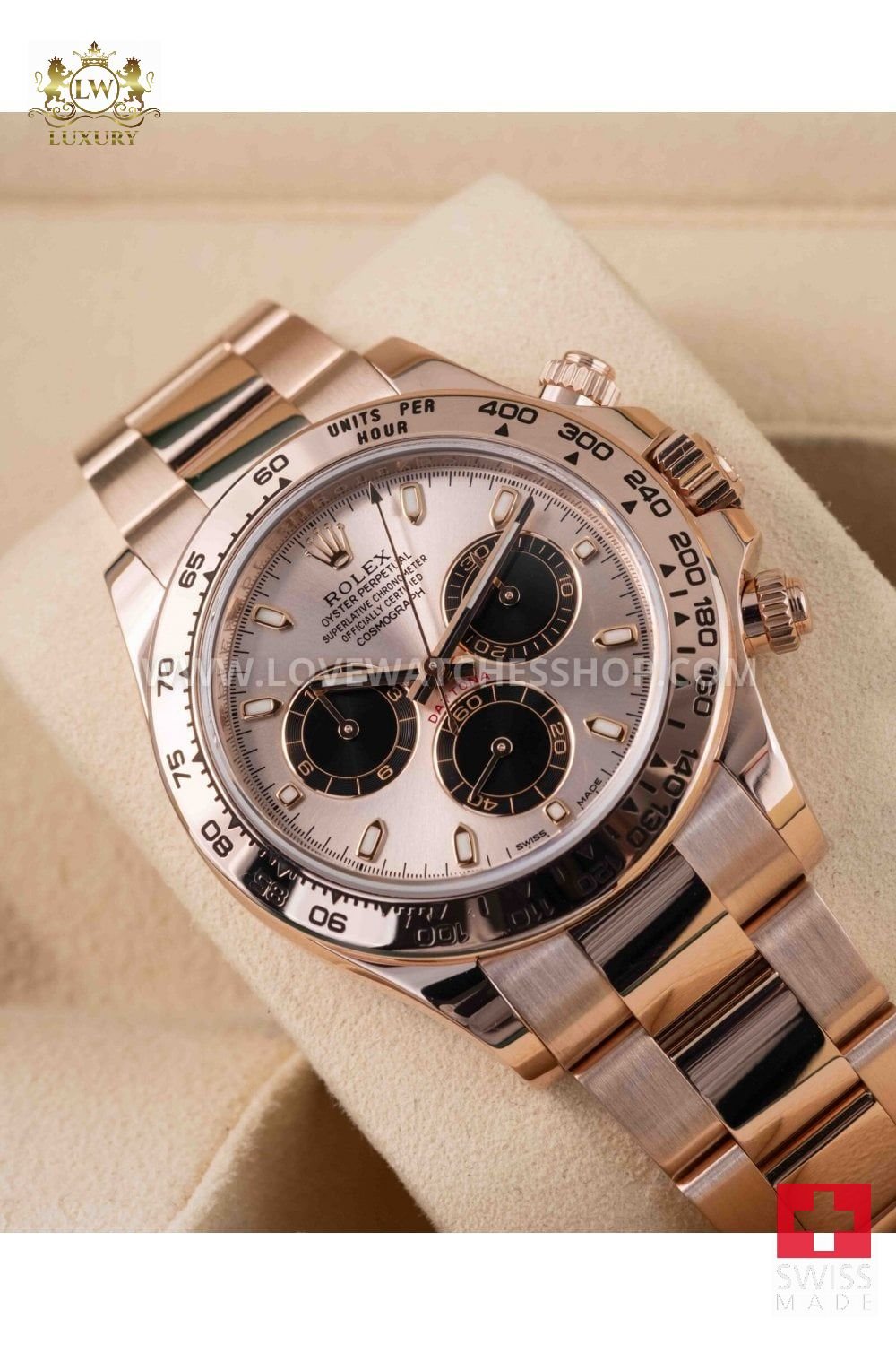 ROLEX DAYTONA EVEROSE SUNDUST DIAL 40mm