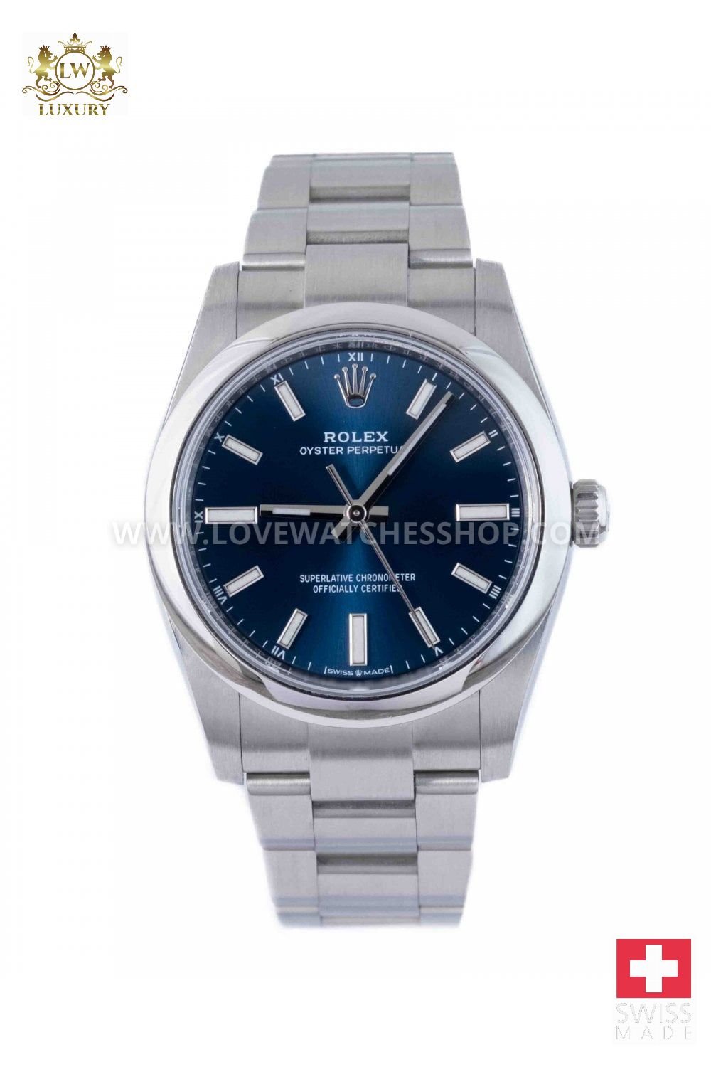 Rolex Oyster Blue Perpetual 34mm