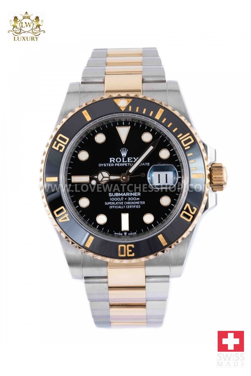 Rolex Submariner 41mm 126613LN Steel Yellow Steel Oyster Black Bezel