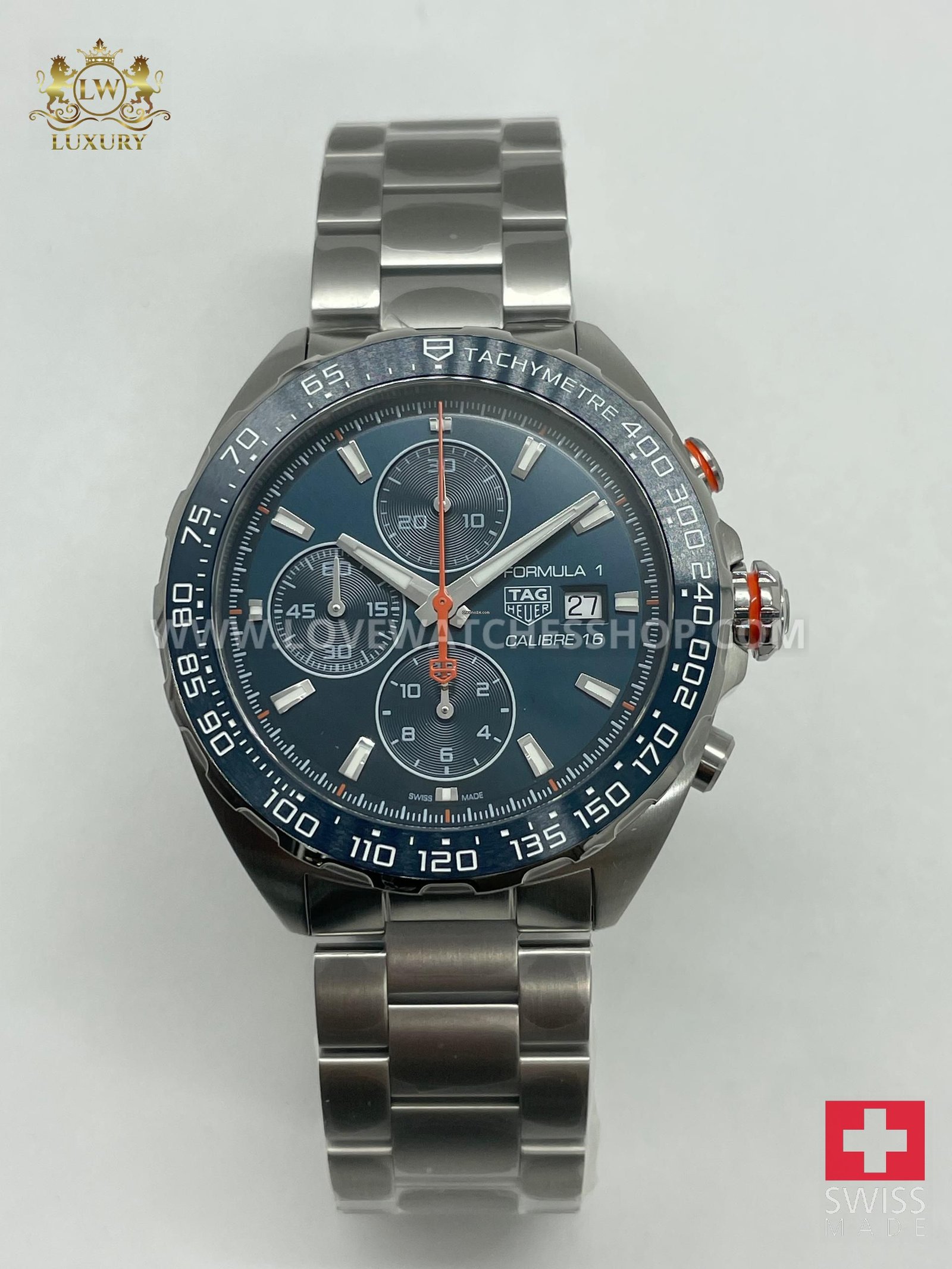 TAG Heuer Formula 1 Chronograph Automatic Blue Dial Steel 44 mm Men's Watch CAZ201G.BA0876